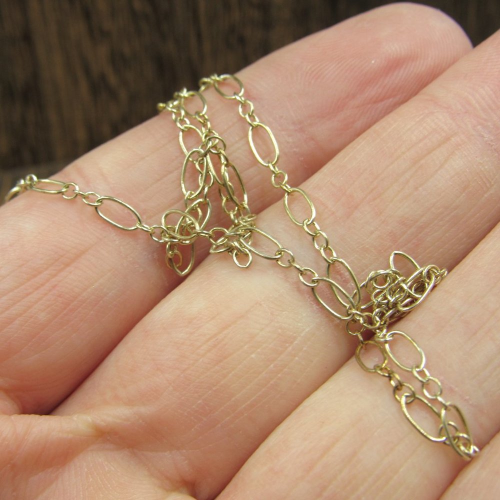 22" Sterling Silver Long Rustic Multiple Stones N… - image 4